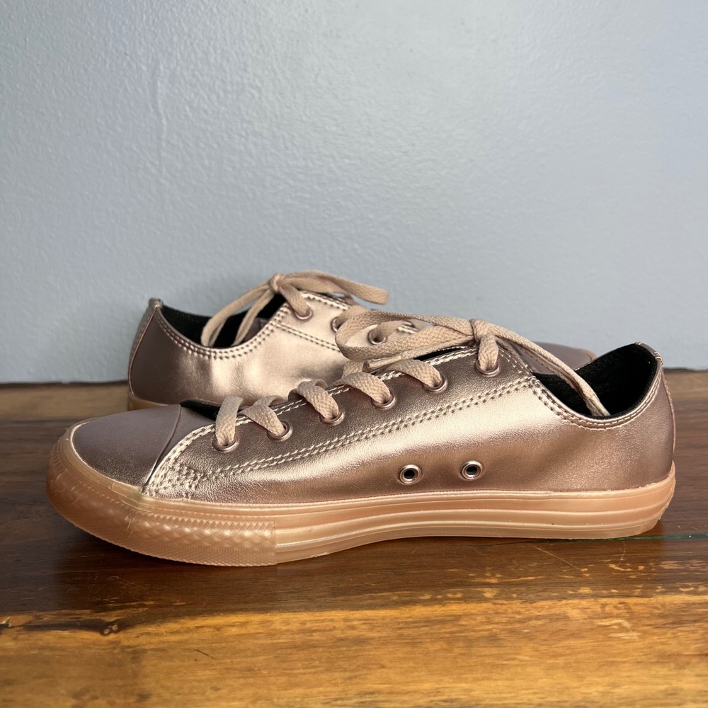 Converse Chuck Taylor All‎ Star Low Rose Quartz Metallic Women's Shoe Size 7.5 - Picture 6 of 13
